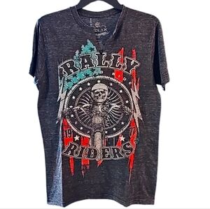 Helix Rally Riders Graphic Shortsleeve T-Shirt. Women's Size: Medium.